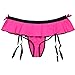 CHICTRY Men's Sissy Pouch Panties Mooning Skirted Crossdress Bikini Briefs Underwear Hot Pink X-Large(Waist:29.0-41.0