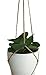 Hanpo 3 Legs Macrame Natural Jute Plant Holders with Big Wood Bead Decoration and Stainless Metal Ring, 40-inches Length (1)