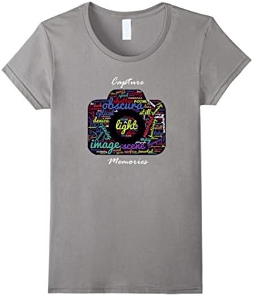 Women's Photography: Capture Memories Photographer T Shirt XL Slate