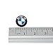 Enseng 11mm Key Fob Emblem Sticker Logo Badge for BMW (2 PCS)