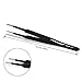 PIXNOR Precision Tweezer Set - 7Pcs ESD Anti-static Tweezers Set Stainless Steel Long Tweezers with Curved, Pointed, Slanted Tips for Eyebrow, Eyelash Extension, Craft, Jewelry, Soldering & Laboratory