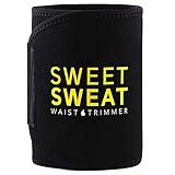Sweet Sweat Premium Waist Trimmer for Men & Women. Includes Free Sample of Sweet Sweat Workout Enhancer!