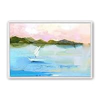 Framed Canvas Wall Art Color Abstract Canvas Prints Home Artwork Decoration for Living Room,Bedroom - 16x24 inches