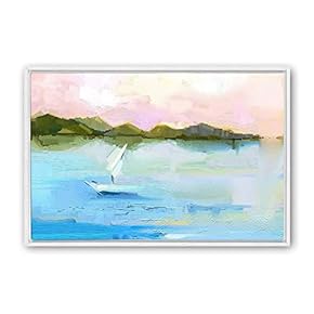 signwin Framed Canvas Wall Art Color Abstract Canvas...