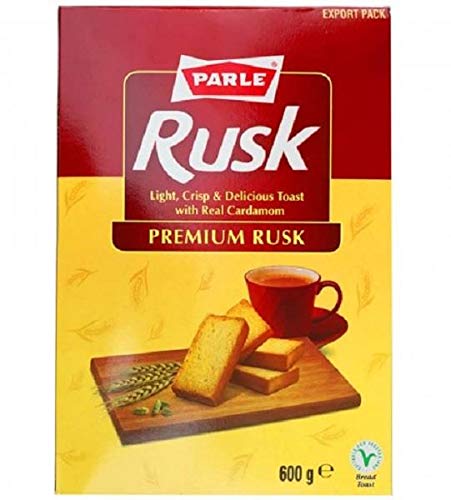 Parle Premium Rusk - 600g | Crunchy, Twice-Baked Toast for Tea and Snacking