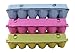 Egg Cartons for a Dozen Eggs (12 Pack) made from Recycled Pulp with BONUS Egg Carton Labels (Variety Pack)
