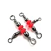 Pisfun-Three-Way-Swivel-Connector-3-way-T-Turn-Swivels-Large-Bass-For-Fishing-50Pcs