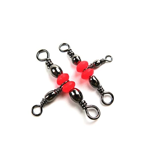 Pisfun-Three-Way-Swivel-Connector-3-way-T-Turn-Swivels-Large-Bass-For-Fishing-50Pcs
