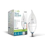 (4-Pack) Feit Electric CFC/300/LED/HBR 40W Equivalent (2700K) B10 Dimmable Bluetooth Smart HomeBrite LED Light Bulb