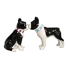 Kissing Boston Terrier Salt and Pepper Shaker