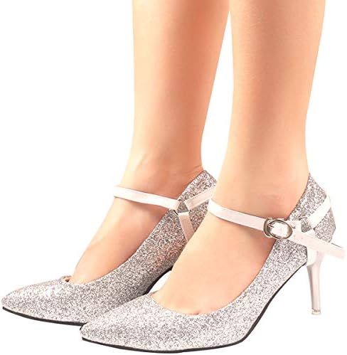 Women's Detachable PU Leather Shoe Straps,High Heels Anti-loose Shoelace