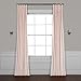 HPD Half Price Drapes Heritage Plush Velvet Curtains 96 Inches Long Room Darkening Curtains for Bedroom & Living Room 50W x 96L, (1 Panel), Ballet Pink