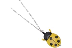 JEWEDECO Ladybug Shape Boys and Girls Pocket Watch Retro Vintage Quartz Watch Girls for Year Old Party Favor