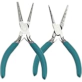 2pcs Square Roundness Jewelry Pliers - Create Consistent Square Shapes in 2-8mm Diameters with Scales - Perfect for Jewelry Making, Wire Pieces, and Jump Rings - Made of Durable Alloy Steel