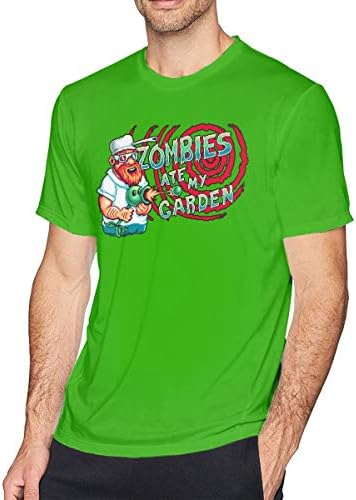 Lemonnnen Plants Vs. Zombies Teenage Mens T-Shirt for KidsGreen