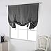 Deconovo Rod Pocket Panel Blackout Curtains Thermal Curtain for Living Room Dark Grey 46W x 63L One Panel