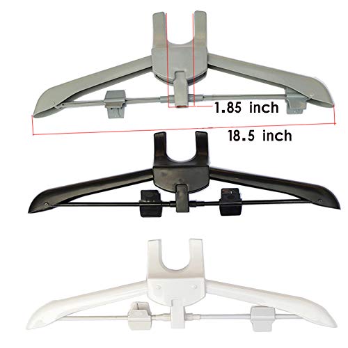 Exttlliy Garment & Drying Rack Garment Hanger/Drying Rack/Handheld Clothes Steamer Holder Ironing Steamer Bracket Telescopic Folding Hanger (Gray) - Thumbnail 2