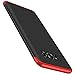 Galaxy S8 Plus Case, 3 in 1 Ultra Slim Hard PC Premium Case Hybrid Anti Fingerprint Scratches Soft Grip 360 Degree Full Body Protection Cover for Samsung Galaxy S8+ 6.2inch (Black+Red)