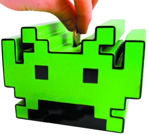 50Fifty Space Invaders Money Box Coin Bank