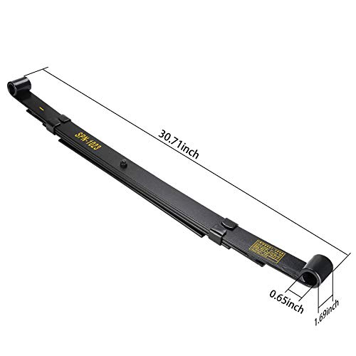 10L0L Golf Cart Heavy Duty Deluxe Rear Leaf Spring Kit for Club Car