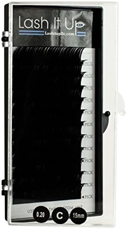 Lash it up Eyelash Extensions C Curl .20 Width 15mm Length