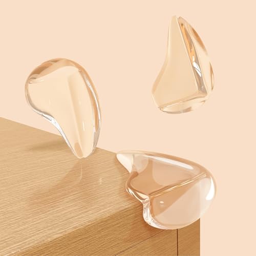 Photo 1 of 10 Pack Transparent Corner Protectors - Baby Safety Edge Guards for Furniture, Clear Sharp Corner Covers for Dining Table Baby Proofing