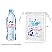 12 Pack Mermaid Shark Party Favor Bags - Party Treat Candy Goodie Bags for Birthday Party Baby Shower Supplies 5 x 8 Inches
