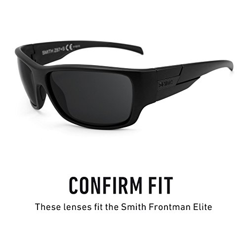 Revant Replacement Lenses for Smith Frontman Elite Polarized Stealth Black