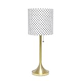 Simple Designs LT1076-GDD Tapered Fabric Drum Shade