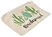 Bridal Shower Makeup Bag - 5-Pack Canvas Cosmetic Pouches for Wedding Favors, Bachelorette Party Gifts, Accessories, Cactus Design, 7.2 x 4.7 Inches