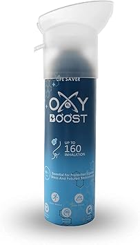 ARIE Natural Portable Oxygen Cylinder Can with Inbuilt Mask (9 Litre) (160 Breaths Approx) (PACK OF 1)