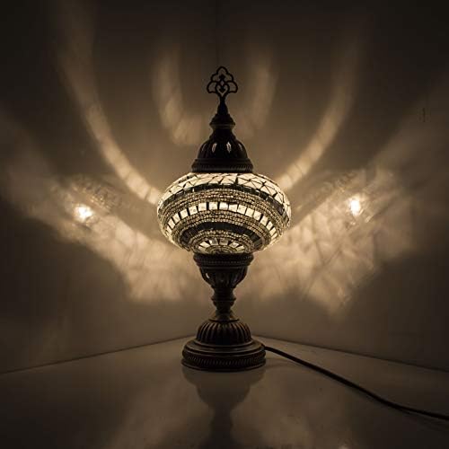 Mozaik Lamba El Yapimi Renkli Turk Fas Gece Lambasi Masa Lambasi Abajur Avize Ev Dekorasyonu Aydinlatma Urunleri Amazon Com Tr