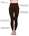 Homma 3 Pack Extra-Thick French Terry Thermal Leggings (Small/Medium, Black,D.Brown,D.Grey)