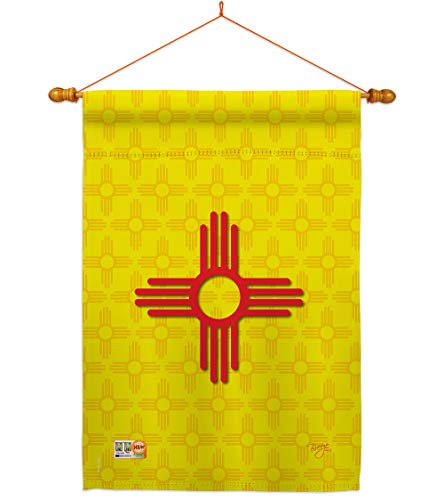 Breeze Decor HS108073-BO-03 New Mexico Americana States Decorative Vertical Hou…