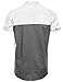 Style by William Color Block Button Down Short Sleeve Shirt Gray L