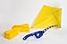 Castakite - Kite and Flying Handle for Kids - Easy to Fly Kite with Reel and String - Integrated Kite Line Winder Grip Wheel - Best Easy Flyer Kite with Long Tail Perfect for The Beach or Park