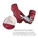 weemoment Women Electric Rechargeable Heated Gloves Waterproof Back Touch Screen Motorcycle Electrocar Heating Gloves Hand Warmer Three-Speed Adjustment Temperature Lithium Battery Powered