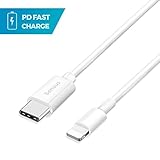 USB C to Lightning Cable Charging 3.3FT / 1M, Data Sync USB-C Cord for iPhone X/8/8 Plus, iPad, Connect to MacBook Pro 2016/2017, MacBook 12-inch & Other USB Type C Devices
