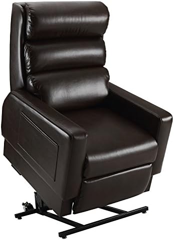 Cozzia MC-520 Mobility Lay-Flat Lift Chair Zero Gravity Infinite Position Recliner with Air Massage and Heat - Cranberry In-Home Delivery
