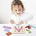 Lewo Wooden Letter Number Sorter Puzzle Preschool Activities Educational Toys for Kids