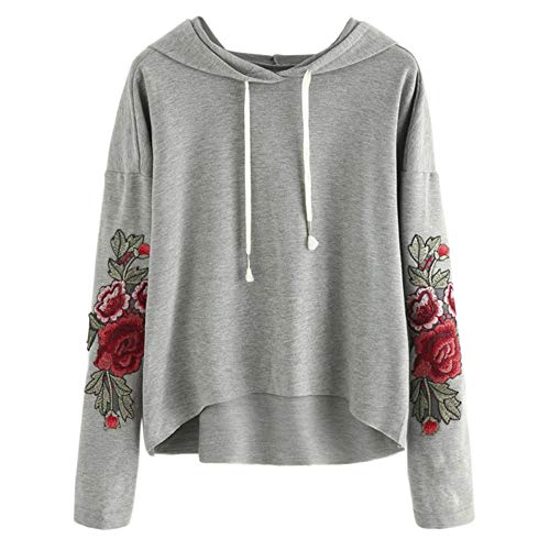 Print Crop Hoodie, Duseedik Women Applique Sweatshirt Long Sleeve Blouse Hooded Pullover Tops Shirt Print Crop Hoodie, Duseedik Women Applique Sweatshirt Long Sleeve Blouse Hooded Pullover Tops Shirt