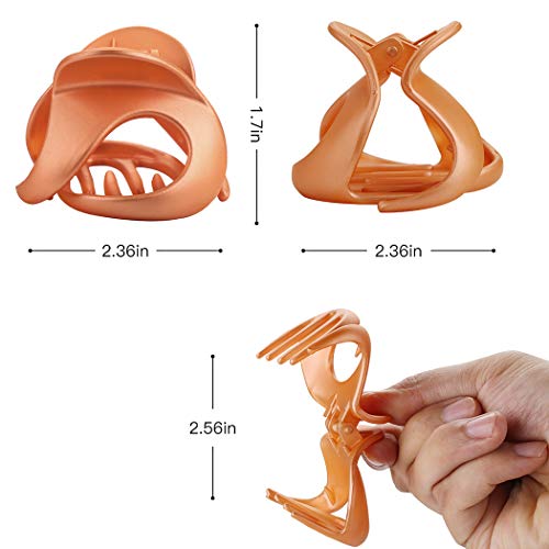 Hair Claw Clips,Fascigirl 10PCS Jaw Clips Vintage Non Slip Simple Irregular Hair Clamps Fashion Claw Clips Hair Accessories For Women Girls