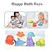 Baby Bath Toys - Marine Animals 6 Pack & Shark Fishing Net