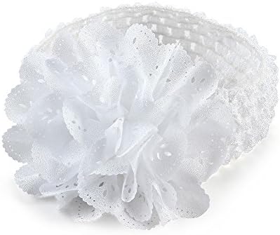 PIKABOO Crochet cutwork flower headband (CWCBHB008, White)