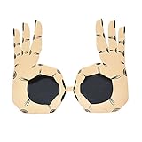 D.O.T Novelty Funny Party OK Gesture Finger Sunglasses Cosplay Props Unisex Glasses-Gold