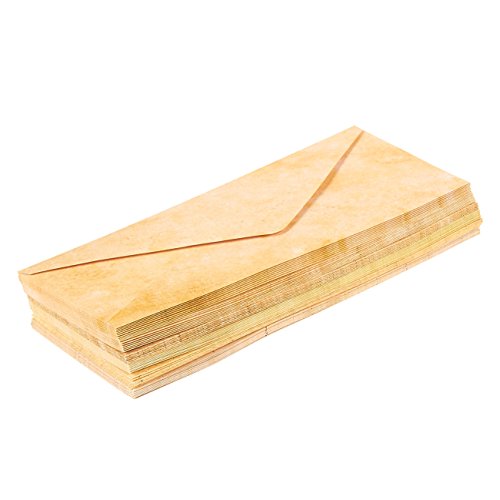 Best Paper Greetings 48-Pack Vintage Envelopes, Aged Antique Stationery Classic Envelope for Standar - //coolthings.us