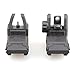 MGPCQB Tactical Foldable Front & Rear Sight, Low Profile High Strength Polymer Flip Up Sights, Backup Sight for Picatinny Rail