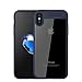 Vinve Case Compatible with iPhone X Case, Slim Anti-Scratch Shockproof Cover Clear Hard Back Panel + TPU Bumper Protective Case Blue