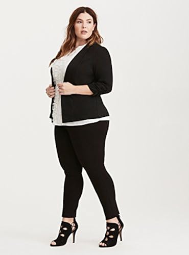 Torrid Knit Ruched Sleeve Blazer in Kuwait Whizz Blazers
