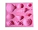 Kakasogo 2Pcs Large & Small Cute Seashell Ocean Shell Sea Life Silicone Mold for Fondant Chocolate Sugar Craft DIY Cake Candy Decorating Romantic Baking Mould